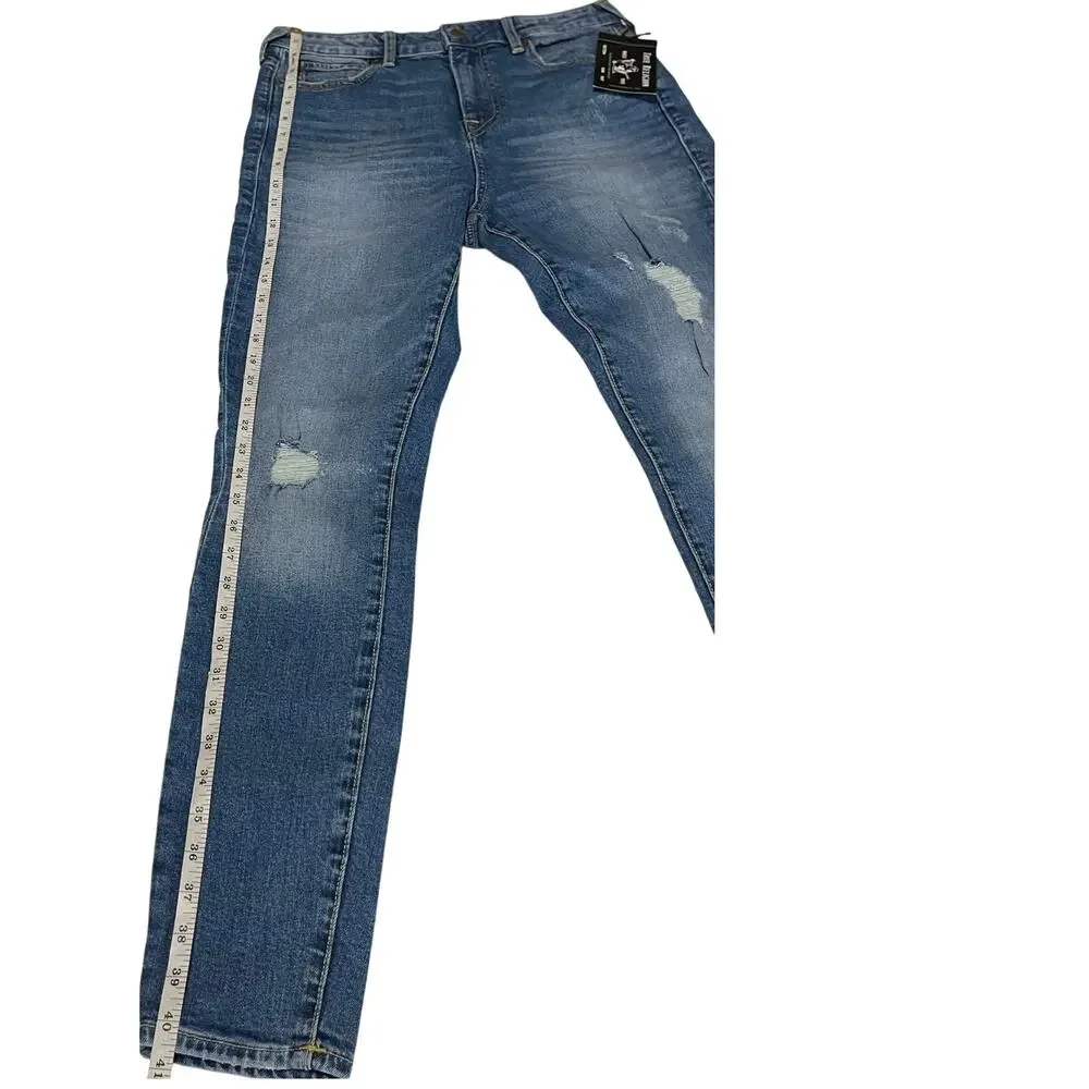 True Religion Women Jennie Curvy World‎ Tour Distressed Skinny Jeans High New